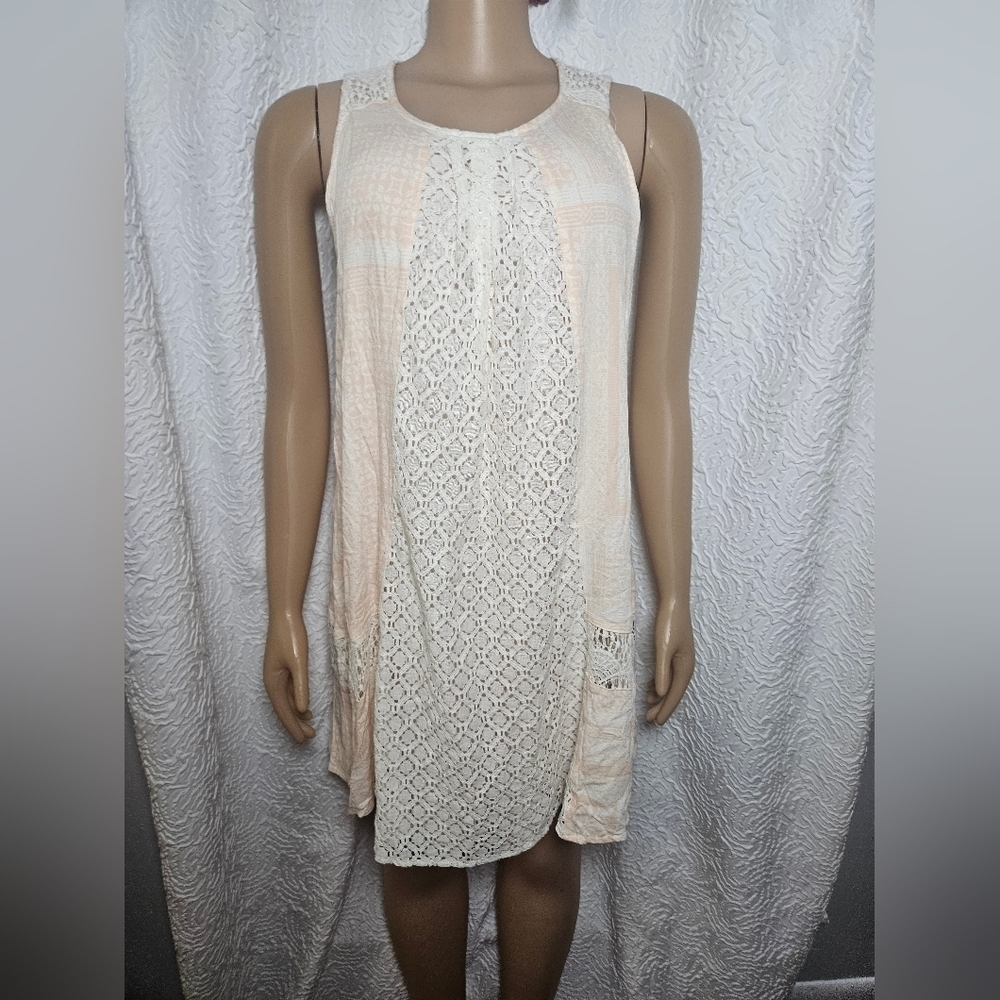 Cato Cream Asymmetrical Lace Dress